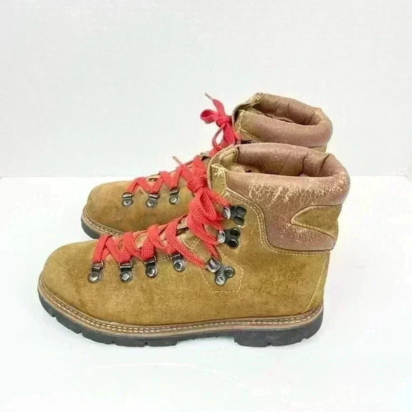 SPLIT LEATHER UPPER BOOTS Vintage Men's Colorado Brown Suede Hiking Boot Sz 6.5M - Picture 9 of 10